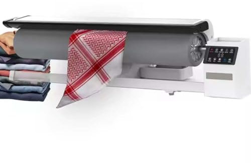 FLNOZAMZ Presse à Vapeur rotative à Fer de 900 mm | Repasseuse à Rouleaux Commerciale 2950W pour Linge d'hôtel, draps, lessive | Presse à Vapeur Continue