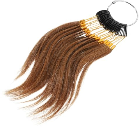 Homoyoyo 30 Stück Echthaar Haarfarbenprobe für Friseure mit Verschiedenen Farben Professionelles und Leicht Tragbares Haartest für Friseursalons und Schönheitssalons
