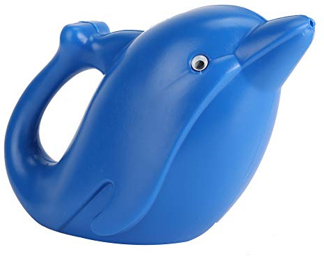 Respicefinem Arrosoir pour Enfants 1200Ml Dauphin Bleu Dessin animé Forme Animale Jouet de Plage en Plein air et Arroseur de Jardin pour Les Tout-Petits en Plastique (Delphinblau)