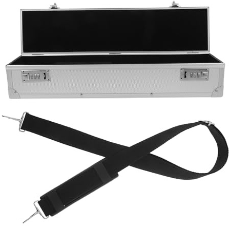 Homoyoyo Étui Rigide en Aluminium pour 8 Couteaux de Chef avec Serrure à Combinaison, Organiseur Sécurisé de Couteaux Cuisine Portable, Rangement Professionnel Anti-humidité pour Transport