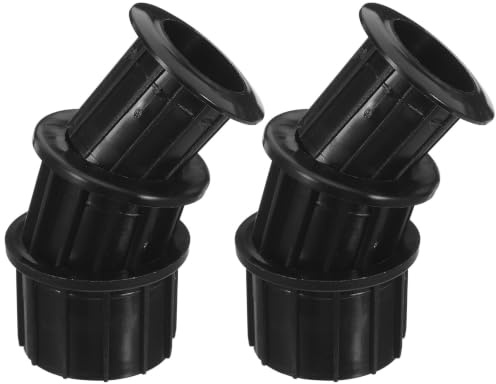 Veemoon Accessoires pour Pied de Parasol Extérieur 2 Pièces en Plastique Noir, Tube Intérieur Renforcé Compatible Plupart des Bases de Parasol pour Terrasse