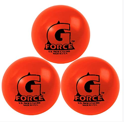 Mylec Warm Weather Liquid Filled G-Force Hockey Balls, (Pack of 3) ORANGE