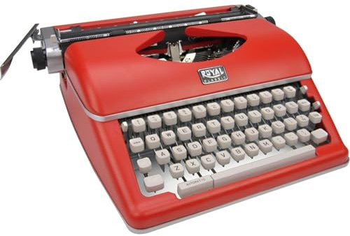 Royal 79120Q Máquina de escribir manual clásica (rojo)