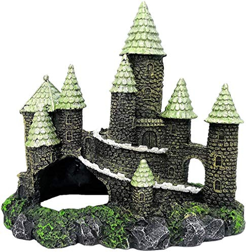 M2cbridge Aquarium-Dekoration Schloss, ägyptische Pyramidenform, Versteck Höhle und Haus