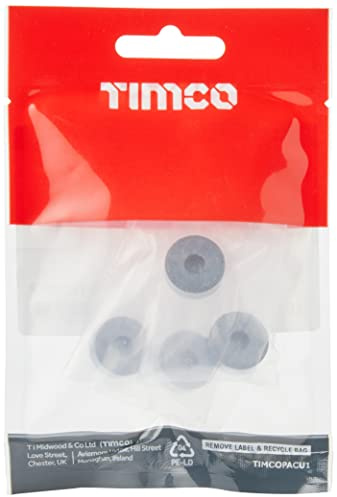 TIMco Schraubkappen 16 mm – massives Messing – poliertes Chrom – (Beutel 4) – TSC16PCP