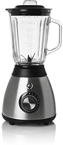 Melchioni Family | Frullatore Elettrico 600W con Caraffa in Vetro da 1,5L e 6 Lame in Acciaio Inossidabile - Versatile, Potente e Facile da Usare