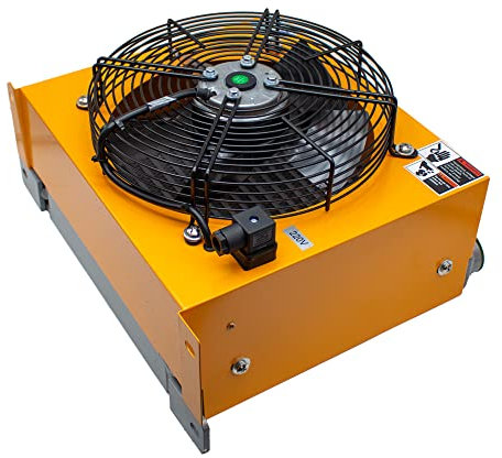 Jieotwice AH1012T-CA Radiatore dell'olio RAFfreddato ad Aria Idraulica Radiatore dell'olio di Serie AF Piatto Aletta di Alluminio Idraulico(DC 12V)