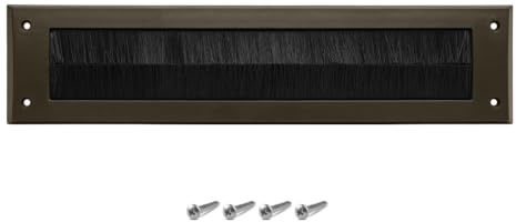 Internal Letterbox Draught Excluder 13.5 Inch (34.2cm) PVC Draught Letter Plate Seal Letter Box Flap - Prevents Draughts Coming Through The Letter Box - for Wooden or uPVC Doors - Brown Without Flap