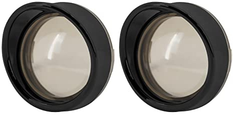 HCmotorku Motorrad-Blinker-Licht-Objektivabdeckung, Bullet-Blende, passend für Harley Touring Road King Street Glide Sportster 2000–2023, 2 Stück, helles Schwarz und Rauchgrau