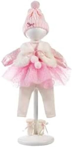 Llorens Puppenkleidung für 38-40cm Puppen, Kleiderset Tütü pink, Puppenzubehör, 1054043