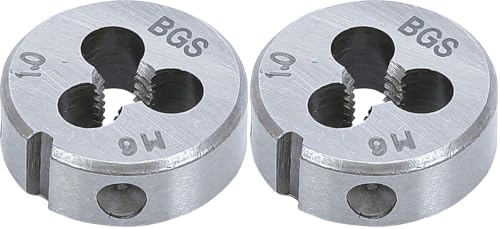 BGS 1900-M6X1.0-S | Gewindeschneideisen | M6 x 1,0 x 25 mm (Packung mit 2)