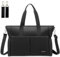 ROYALFAIR Baby Wickeltasche Klein für Unterwegs Reise Wickeltasche Bote Messenger mit Isoliertasche und Befestigungshaken (42 x 33 x 18 CM, Schwarz)