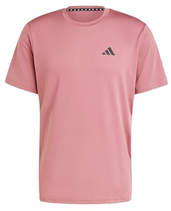 Adidas Herren Train Essentials Stretch Training Tee, preloved Crimson/Black, L