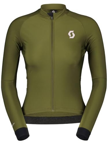 Scott RC Pro Warm Damen Winter Fahrrad Trikot lang fir grün 2024: Größe: L (40/42)