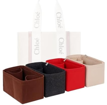 LinerLink Taschen-Organizer für Chloe Medium Woody Tragetasche (37 x 26 x 12 cm (L x H x T) (Beige, Stil C)