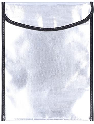 Feuerfeste Geldtasche, 34 x 26 cm, feuerfeste Dokumententasche, große Kapazität, wasserdicht, tragbar, Geldtasche
