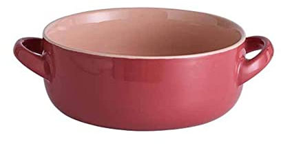 Große Suppenschüsseln mit Griff, Keramik-Müslischale, breite Porzellanschalen for französische Zwiebelsuppe, Eintopf, Haferflocken, Grau, 40 Unzen (Farbe: Grau, Größe: 40 Unzen) (Farbe: Gr ( Color : P