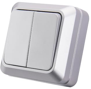 Interruptor de encendido y venido,interruptor de pared plateado de 2 vías,interruptor mecánico de pared 86 mm, interruptor estándar 10 Amp, 250 V