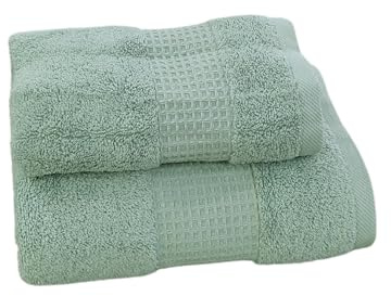 BELLORA Cotton Bidet and Face Towel Set - Wash-resistant Towels Includes 1 Face Towel 55 x 100 cm and 1 Guest Bidet Towel 40 x 60 cm - 2 Piece Towels