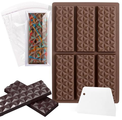 Schokoladenform, Schokolade Pistazie, Schokolade Form, Silikon Schokoladenform Tief, Diamant Silikonform Schokolade, Chocolate Mold Küchenzubehör, Wiederverwendbare Schokoladenform