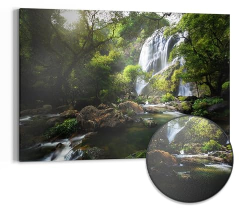 DEQORI Metall Magnettafel | 90x60 cm cm groß | Motiv Verborgenes Wasserwunder | Whiteboard für alle Magnete | Magnetboard Wand-Tafel für Küche & Büro | Design Magnetwand Pinnwand magnetisch