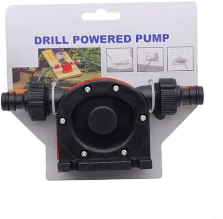 Siphon Attachment on Compact Drill Powered Pump for Swift Water Evacuation