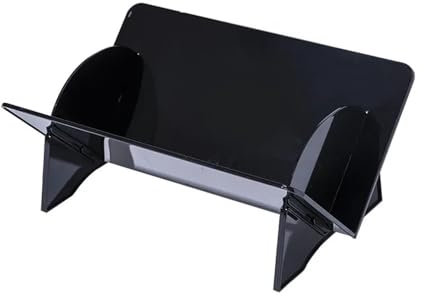 FUHAI-666 Schallplattenständer Disc Storage Rack CD Album Record Display Stand Transparent Bookshelf Schallplatten Aufbewahrung(Schwarz)