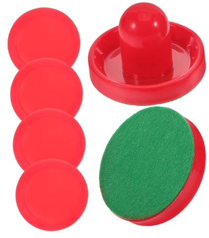 JOINPAYA 2stücke Kunststoff Hockey Drücker Mit Pucks Ersatz Hockey Slider Ziel Griffe Paddel Ausrüstung Zubehör Für Spiel Tische