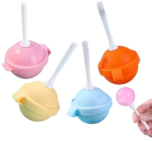 Moules à sucettes – Kit de fabrication de sucettes amusant facile à nettoyer, moules à sucettes creuses, moules en BPA, moules à bonbons pour fêtes d'anniversaire, friandises de Noël, moules à bonbons