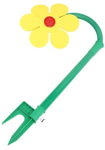 Xiuganpo Tanzende Hof Rasen Bewässerung Sprinkler, Effektive Lustige Grüne Gelbe Blumen Dancing Rasensprinkler für Spaß