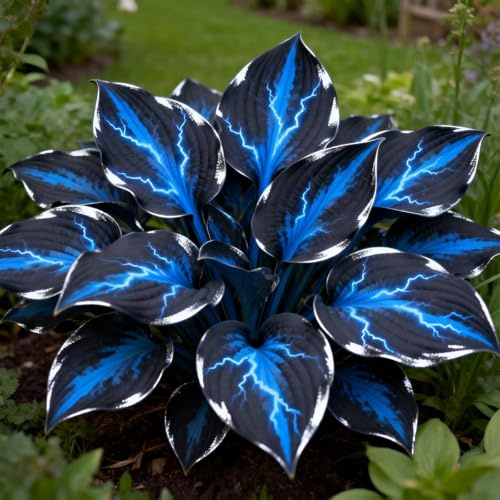 Bulbi di Hosta per Giardini Ombreggiati/Rizoma di Hosta&Foglie Decorative e Resistenza/adatte per la decorazione di giardini e balconi-2Rizoma-A