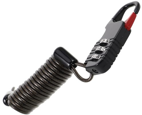 Portable Resettable Combination Cable Lock for Electric Bikes and Luggage