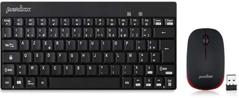 PERIDUO-712 Clavier Et Souris Sans Fil - 2.4GHz - AES 128 Bit - Noir - AZERTY