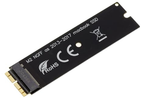 KALEA-INFORMATIQUE M2-zu-MAC-Adapter 2013 2014 2015 2016 2017 2018 2019 2020 mit SSD in 12+16 Punkten. M.2 NVMe Unterstützung für Macs, die nach 2015 produziert Werden.
