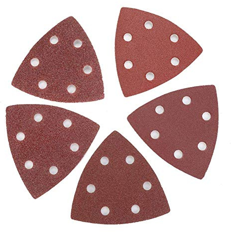 Sandpapiere 100Pcs 80mm Dreieckiges Schleifpapier für Fein Oszillierende Multi-Tool