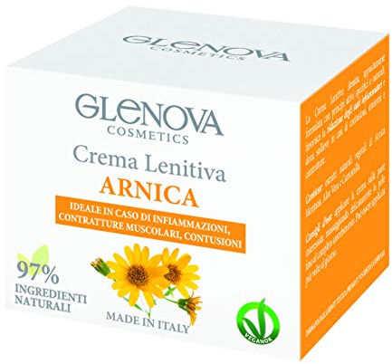 GLENOVA Cosmetics Crème Lenictive à l'Arnica, idéale pour les cas d'inflammation, de contractures musculaires et de contusions
