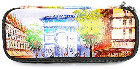Federmäppchen mit Ölgemälde, Motiv: Moulin Rouge Paris Frankreich 19x7.5x3.8cm/7.5x3x1.5in Style08