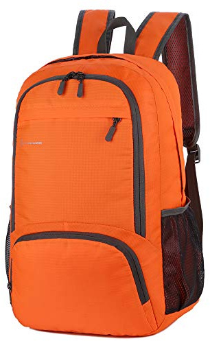 FLAMEHORSE 30L Sac À Dos Imperméable Pliable Haute Capacité Ultralight Robust Pour Randonnée Camping Voyage Outdoor Hommes Femmes (orange)