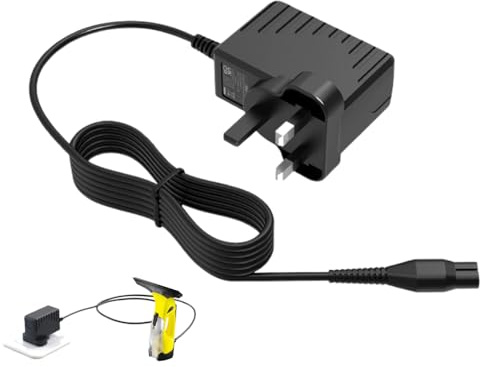 Superer 5.5V Charger Fit for Karcher Window Vac Cleaner, Replacement for Karcher WV75 WV60 WV2 WV1 WV5 Plus – Back to Shine Again, Window Vac Cleaner Charging Plug Power Lead