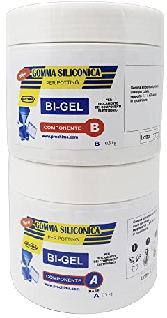 Prochima, Gel Siliconique BI-GEL, Gel bi-composant de très hautes caractéristiques diélectriques et thermiques, idéal pour les systèmes de connexion 1 kg