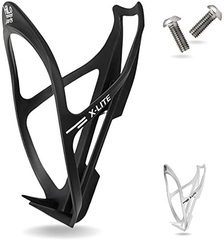 Hilo Sports Fahrrad Flaschenhalter - [Extra starker Halt] - Leichter Fahrrad Getränkehalter - Fahrradflaschenhalterung für alle Fahrradflaschen - Trinkflaschenhalter mit 2 Schrauben