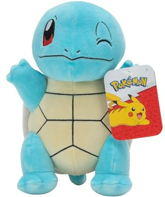 Pokémon Peluche Squirtle Peluche Suave de 20 cm con Detalles auténticos
