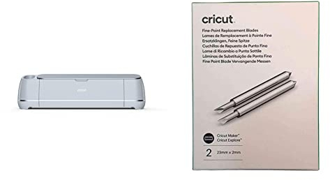Cricut Maker 3 & Explore Ersatzklingen mit feiner Spitze, mehrfarbig, Einheitsgröße — 23 mm x 2 mm (2 Einheiten) — Cricut — Schneidemaschine — Metall — Schwarz
