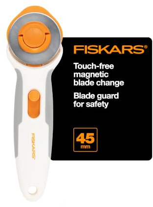 Fiskars Easy Change Stick Rollschneider (45 mm) weiß