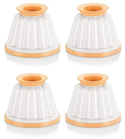 Pudding Mould Cup 4pcs Dessert Tray Plastic Jelly Mould DIY Candy Dishes Chocolate Molds Baking Tool for Kitchen,Yogurt,Milk(A)
