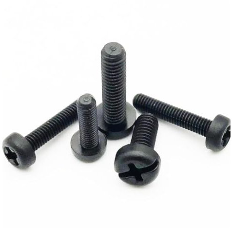NITVIA 50 stücke M2 M3 M4 Schwarz Nylon Kunststoff Sechskant Abstandshalter Sechskant Säule Männlich-Weiblich Weiblich Distanzschraube for PCB Board Motherboard (Color : Head Screw, Size : M2x10mm)