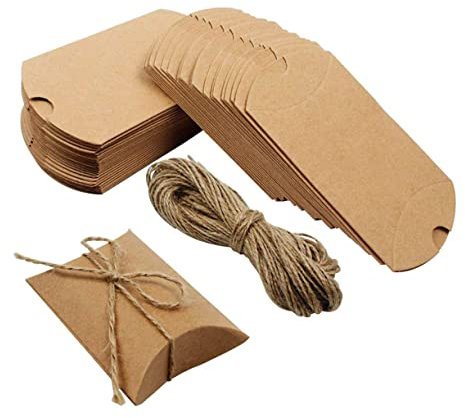 Gatuida Verpackungsboxen für Kraftpapier Boxen Großpackungen für Partygeschenkboxen