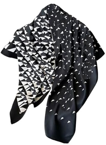 Ecroon Schal Seide Gefühl Frauen Scarf Bandana Warmer Leicht Schals Tücher Stolen Damen Geschenk Kopftücher