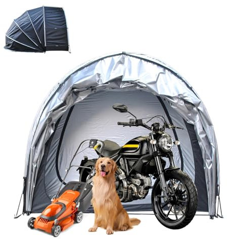 YSMSMZJK Zeltgarage Hängen 2 in 1 Fahrradzelt für Terrassenmöbel,Fahrrad,Motorrad Lagerzelt Fahradabdeckungen Für Aussen,Black