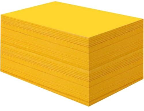 Haowul Gelbes Opferpapier, 100 Stück, Goldfolie, chinesisches Papier, Ahnen-Geldscheine, gelbes Papier für Beerdigung, Qingming-Brennen, Anbetung, Opfer, gelbes Anbetungspapier